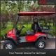 LED Lighting 80km Traveling Range Electric 4 Seat Golf Buggy With Foldable Windshield