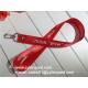 Nylon Ribbon Lanyard factory China, custom printed nylon neck ribbon with rivet