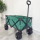 140LB Outdoor Camping Cart Easy Carrying Wide Pu Wheels Collapsible Folding Wagon