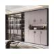 SS304 White Wine Rack Living Room Display Cabinet With Clear Glass Door