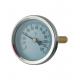 63mm Bimetal Bimetallic Thermometer Stainless Steel With Brass High Temperature