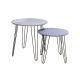 38cm High 10KG MDF Side Tables With Metal Legs