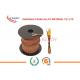 20 AWG 24 AWG brown color Thermocouple Extension Wire / Cable Type K J T E S With 2 Core Unscreened PTFE Sheath