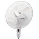 White 16 Inch Solar Rechargeable Stand Fan Height Adjustable 25W