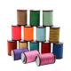 Plastic Cone Polyester Round Braid Waxed Thread for Shoes Sewing 0.35mm 0.45mm 0.65mm