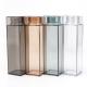 16 oz stainless steel insulated tumbler with lid Simple Transparent  Square Food Grade Plastic Water Bottle