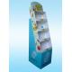 Custom 	in store 4 tier POP corrugated cardboard display stands shelf for animal products