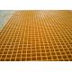 38MM Square Hole Plastic floor grating Yellow Color Free Sample