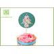 Holiday Chocolate Cake Decoration Toppers Christmas Cupcake Picks CMYK Colors