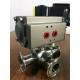 3 position valve actuator pneumatic  3 way ball valve with pneumatic actuator