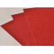 Decorating 300gsm Red Glitter Paper 0.5mm Thickness For Wedding Invitation
