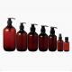 Amber Shampoo PET Plastic Packaging Bottle 30ml 50ml 60ml 100ml 150ml 200ml 250ml