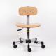 Dual Wheel Ergonomic Industrial Task Chair With Backrest Height Tilt Adjustments