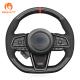Customized Available Durabl Hand Stitching Custom Carbon Fiber Suede Leather Steering Wheel Cover for Subaru WRX 2022-2023