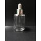 60ML Clear Glass Dropper Bottles Essential Oil Bottle Skincare Packaging OEM