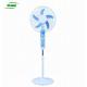 Blue Color Solar Stand Fan 12v 16 Inch With Round Base Energy Saving