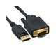 DisplayPort to VGA Video cable, DisplayPort Male to VGA Male, 6 foot