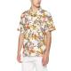Tropical Rainforest Men'S Printed Short Sleeve breathable linen shirt