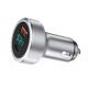 QC PD Fast Charging USB Car Charger Socket Type C With Digital Display 58.5W