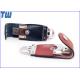 Full Leather Cover USB Flash Memory Logo Printing with Buckle