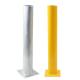 Yellow 1200mm Steel Safety Bollards Barriers Powder Coating Or Hot Dipped Galvanized