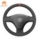 VW Bora 2000 2001 2002 2003 2005 Grey Faux Leather Hand Sewing Steering Wheel Cover
