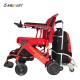 Aluminum Alloy Red 18 KG Classic Foldable Electric Wheelchair