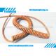 Orange Colour TPE Sheath Custom Spiral Retractable Cable with UL Approval Mark