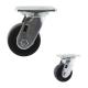 4 Inch Black Solid PP Wheel Swivel Plate Heavy Duty Casters