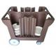 Polyethylene Plastic Adjustable Dish Caddy Conveniently Transport Store Plates