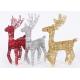 Resin Metal Christmas Ornaments Hollow Deer Iron Animal Figurines 15*25cm