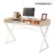 White Classical Modern Office Table Home Office Furniture  55L * 23.6W * 33.1H Inch