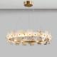 H65 Brass Marble Effect High End Pendant Lights Soft And Hazy Light L950*W350