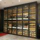 Wall Hanging Stainless Steel Wine Cabinet luxury Custom For Hotel