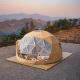 Luxury Large Glamping Tent Outdoor Geodesic Dome Tent Event Dome Outdoor With Shower Toilet, Canopy Gazebos Screen