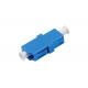 LC UPC Simplex Blue Fiber Optic Coupler Gigabit Ethernet Flange LC Fiber Adapter