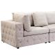 Beige Fabric Luxury Corner Sofa Multipurpose 4 Seater For Hotel