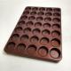 35 Cavity Aluminum Steel Round Cupcake Tray 0.8mm Thickness