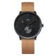 SS316L case Custom Design Watches 3ATM Waterproof Genuine Leather Quartz Watch