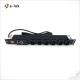 Power Distribution Unit 19 Inch 1U 6 Port Intelligent Remote Controlled Metered PDU