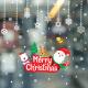 Living Room Bedroom Holiday Christmas Window Stickers Ransferable Glue Customized