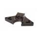 6082 Automobile CNC Aluminum Bracket Black Anodized Finish Surface