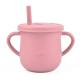 Toddlers Babies Silicone Water Cup Customized Silicone Products Pink
