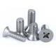 Stainless Steel Phllips Flat Head Screws Stainless Steel Coutersunk Head Phillips Drive Machine Screws