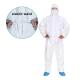 Elasticized Wrist Disposable Chemical Coverall Disposable Coveralls Type 5 6