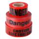 Custom Printing Logo Barricade Tape Single Side PE Warning Tape