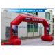 OEM / ODM Red Custom Inflatable Arch With Stable Legs Digital Printing