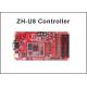 Usb+Serial Port ZH-U8 Led Control Card 256*4096,512*2048 Outdoor Advertising Screen Controllers