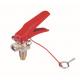 CO2 Cartridge Fire Extinguisher Fittings , Safety Chrome Valve With Loop