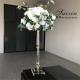 Shiny Crystal White Wedding Flower Stand Party Gift Gold 76cm